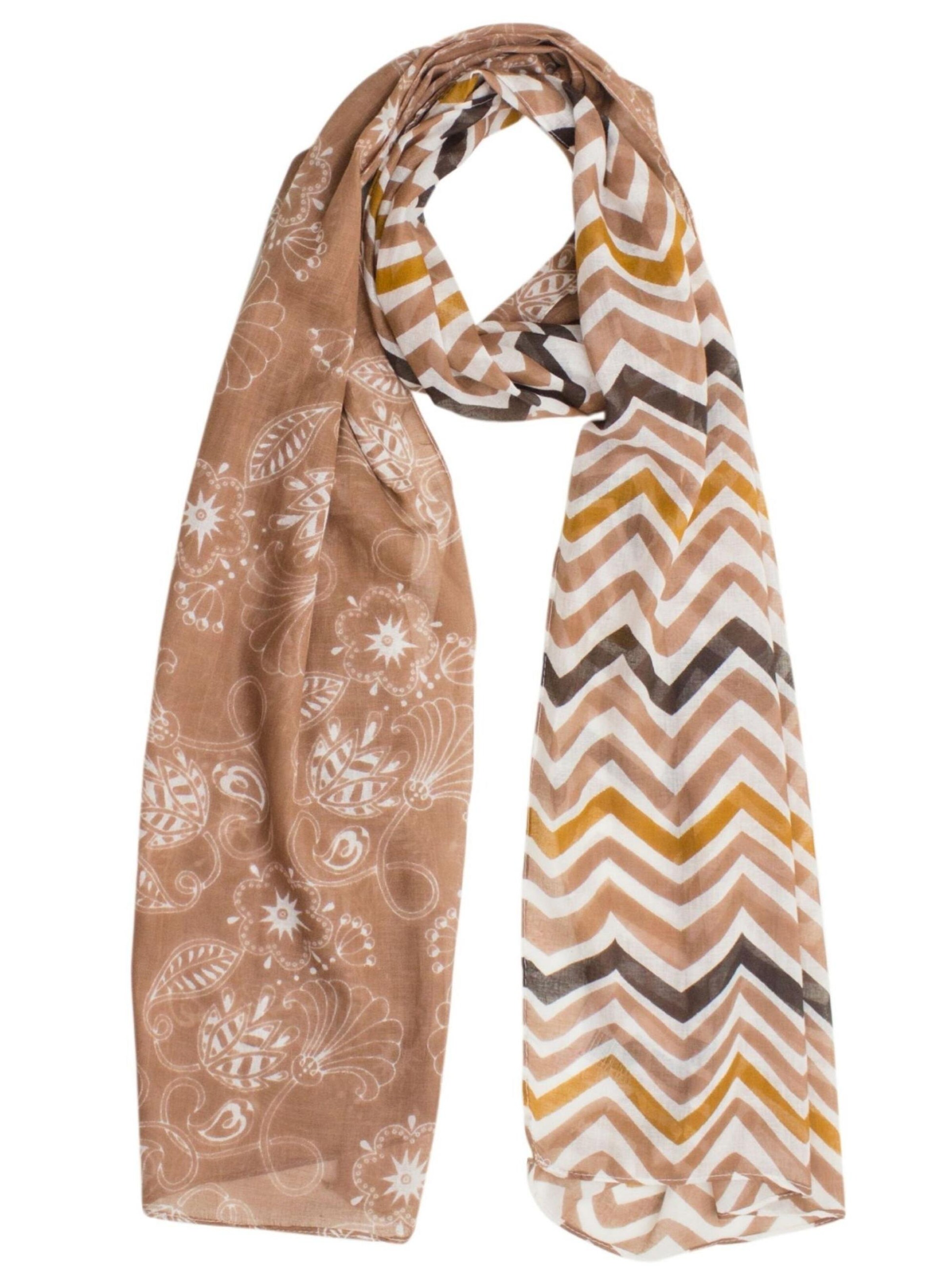 Sunsa Scarf 'Sunsa' in Brown: front