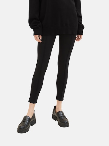 TOM TAILOR Skinny Leggings i svart: framsida