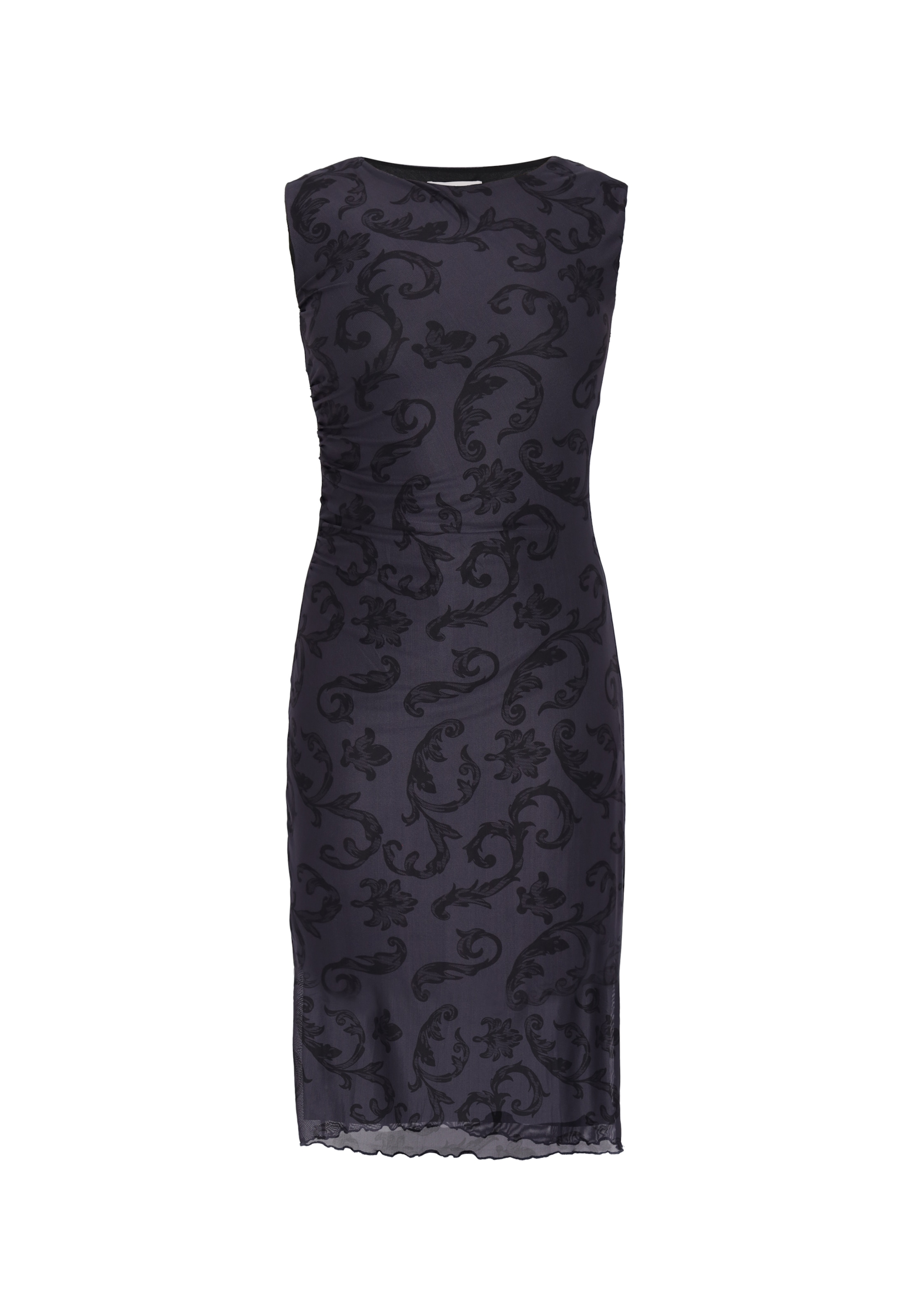 Usha - Vestido em preto: frente