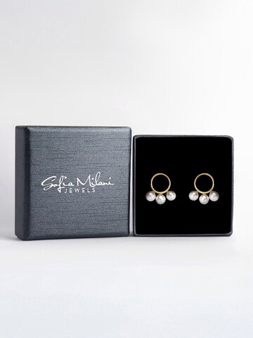Sofia Milani Ohrringe 'Circle Pearl'‌‌‌‌‌‌ in Gold