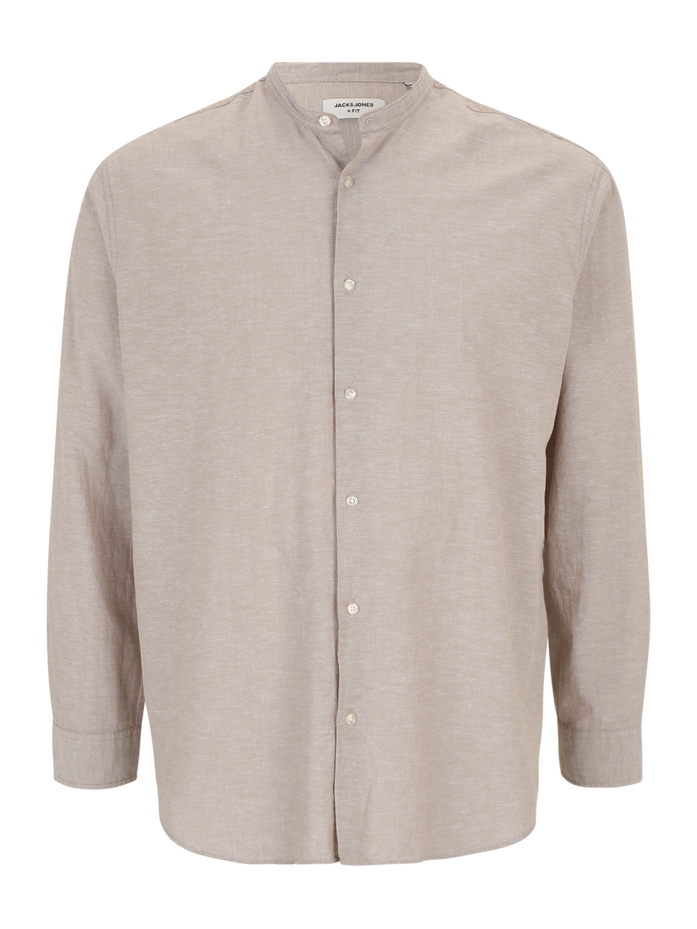 Jack & Jones Plus Slim Fit Skjorte 'JJEBreeze' i beige: forside