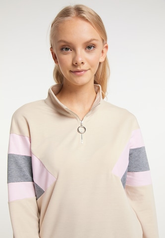 myMo ATHLSR Athletic Sweatshirt in Beige