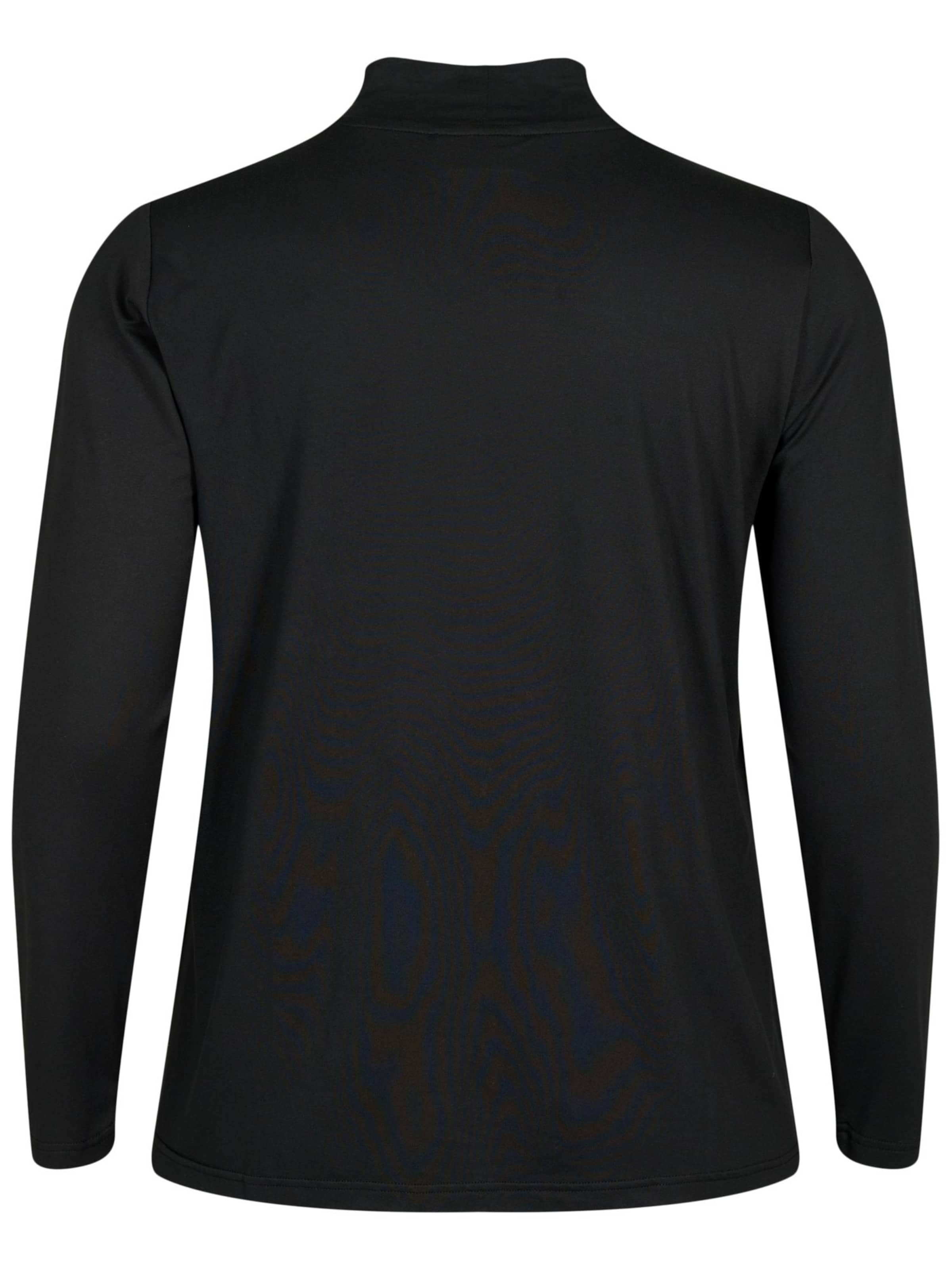 Flash by Zizzi Koszulka 'Daje' w kolorze czarny