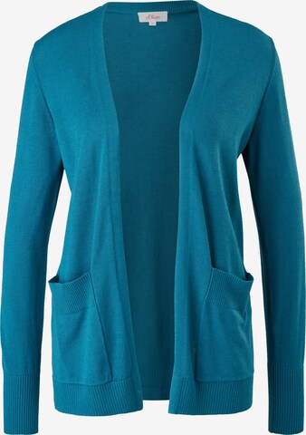 s.Oliver Knit Cardigan in Blue: front