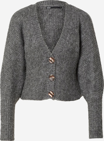 ONLY Strickjacke 'CHUNKY' in Grau: predná strana