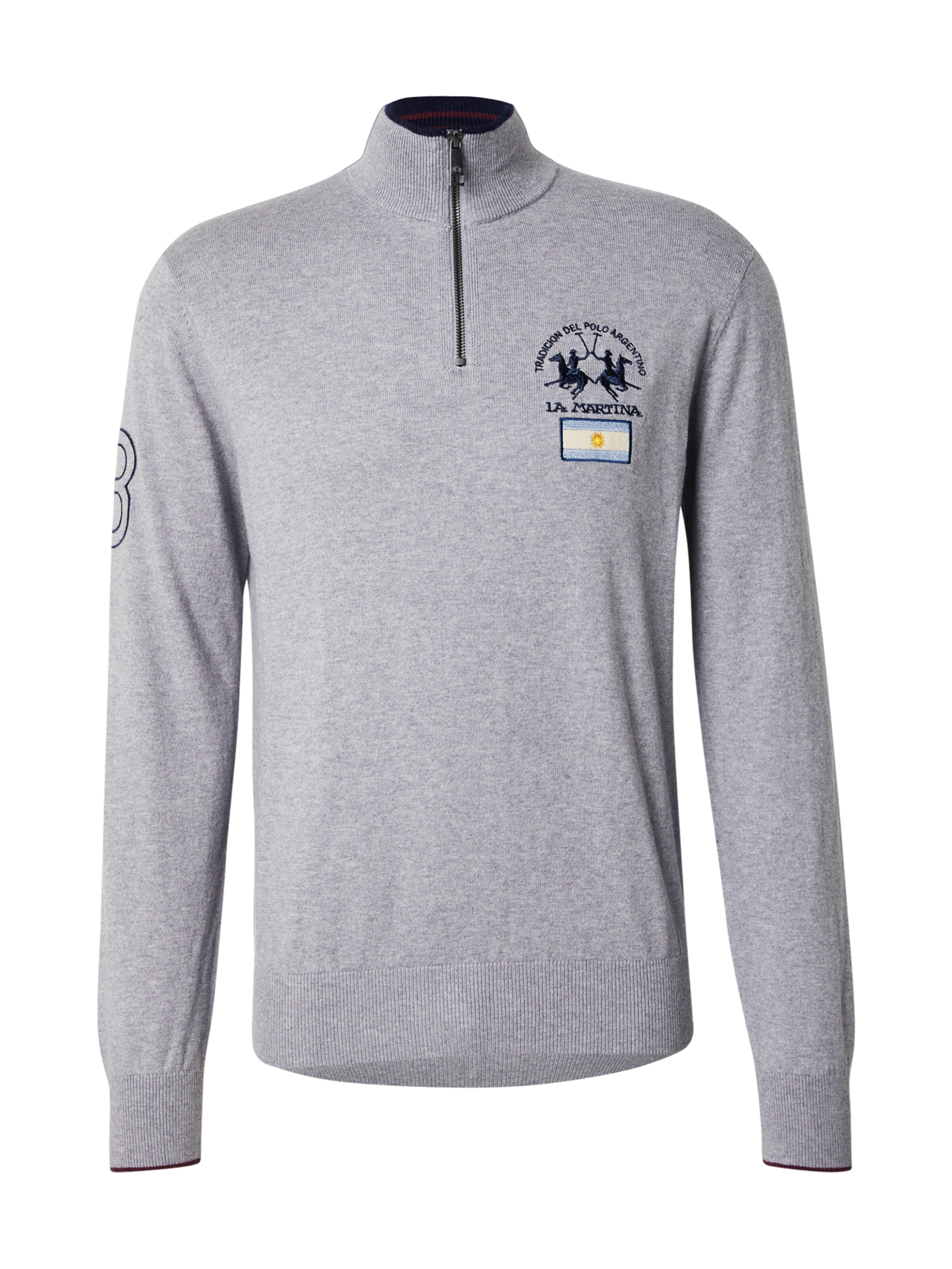 La Martina Tröja i grå: framsida
