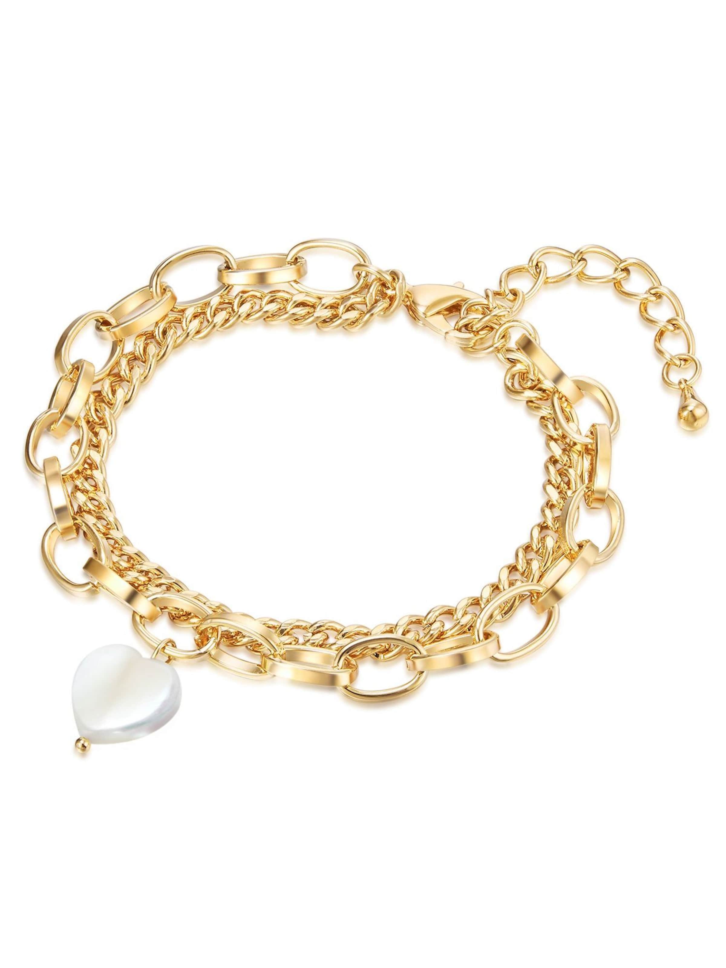 Braccialetto di Lulu & Jane in oro: frontale