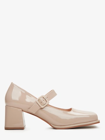 Estro Pumps '097-1' in Beige: voorkant