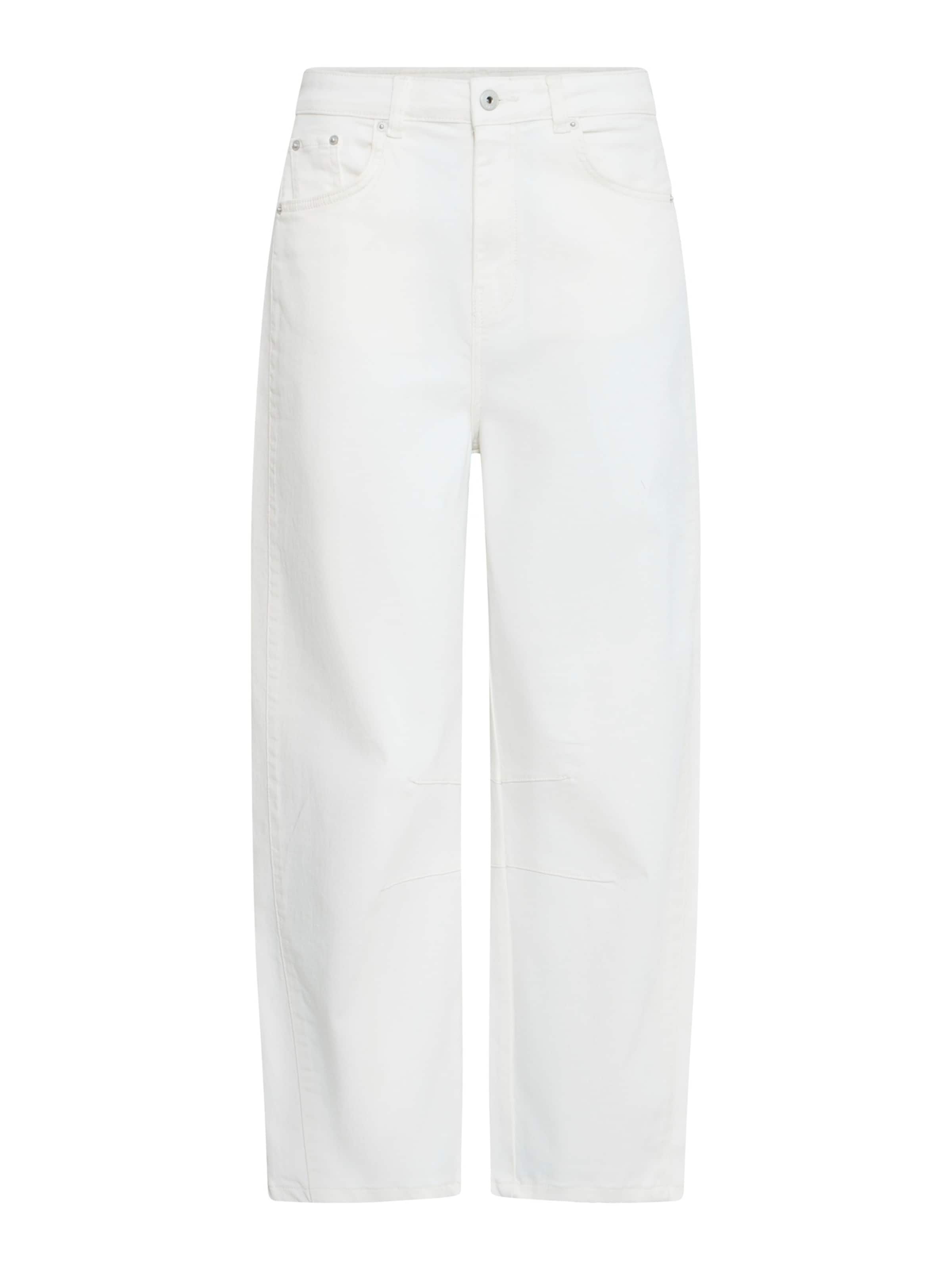 ICHI Wide leg Jeans 'IHZIGGY' in Wit: voorkant