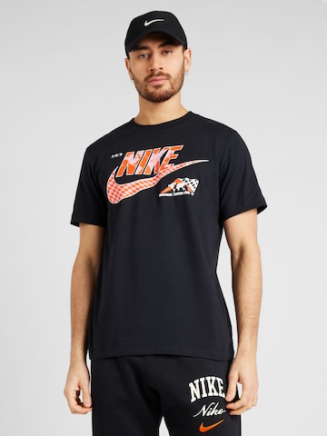 Nike Sportswear Тениска 'SOLE RALLY' в черно: отпред