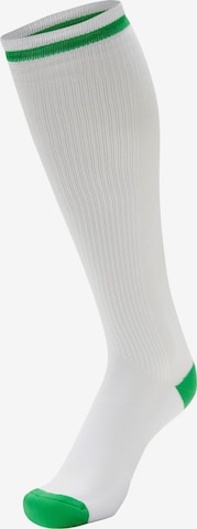 Chaussettes de sport Hummel en blanc : devant