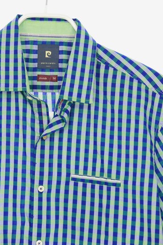 PIERRE CARDIN Button Up Shirt in M in Blue
