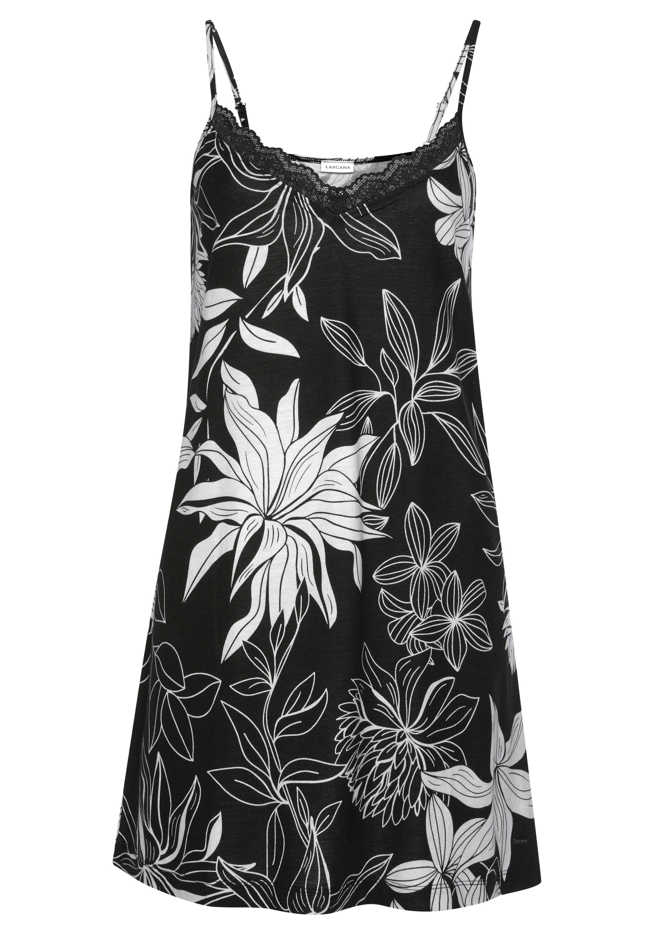 LASCANA Negligee in Black: front