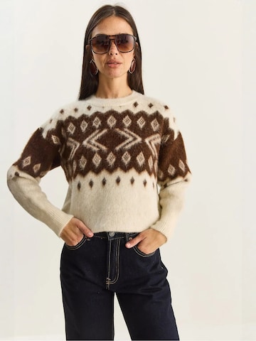 Pull-over 'Pullover' Bianco Lucci en marron