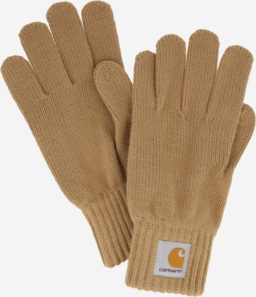 Mănuşi cu degete de la Carhartt WIP pe maro: față