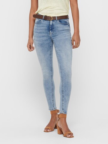 Skinny Jean 'Paola' ONLY en bleu : devant