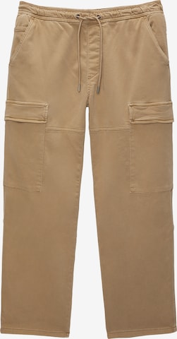 Loosefit Pantalon cargo Pull&Bear en beige : devant