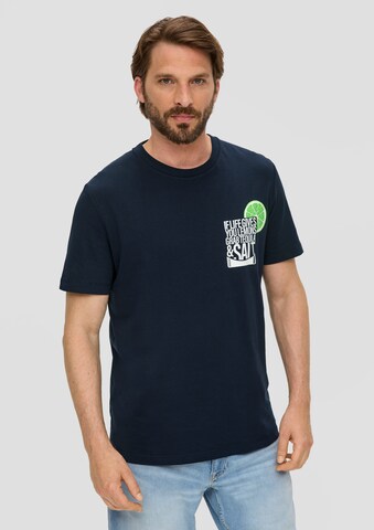 s.Oliver - Camisa em azul: frente