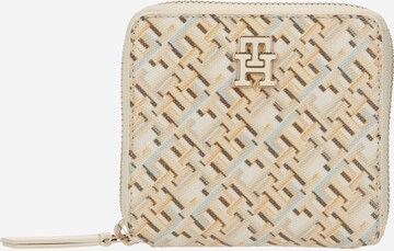 Porte-monnaies TOMMY HILFIGER en beige : devant