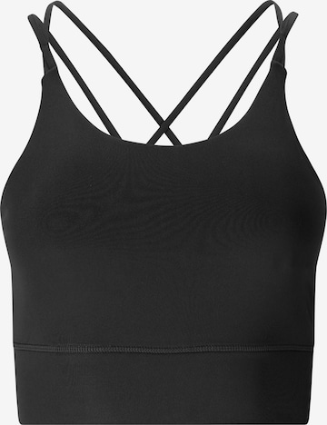 Athlecia Low Support Sport-BH 'Elli V2' in Schwarz: Vorderseite