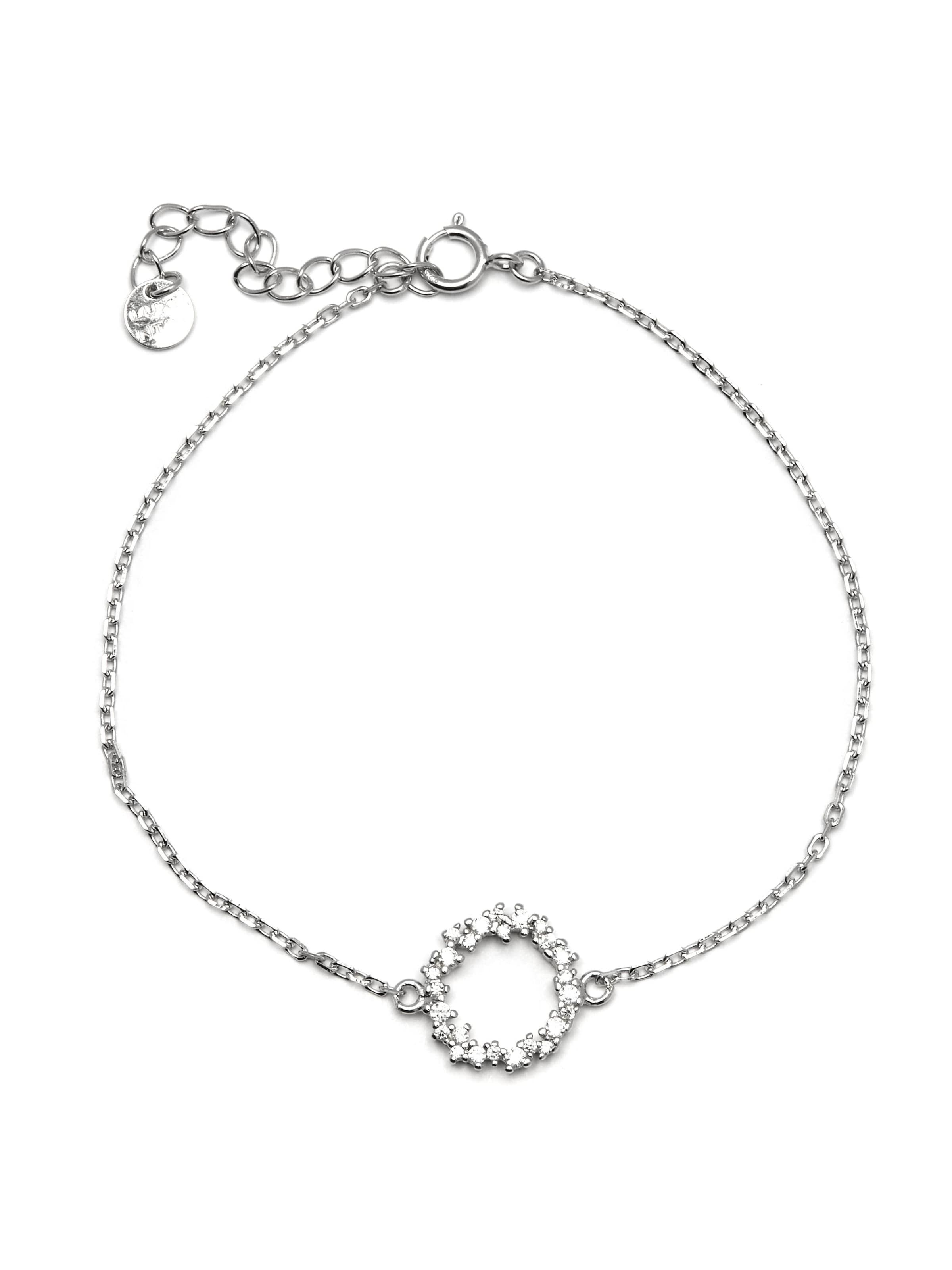 Braccialetto 'Thilak' di Luxenter in bianco: frontale