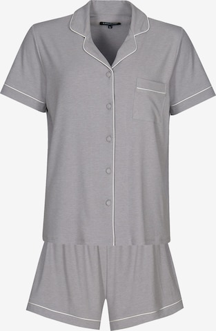 Loungeable Short Pajama Set in Grey: front