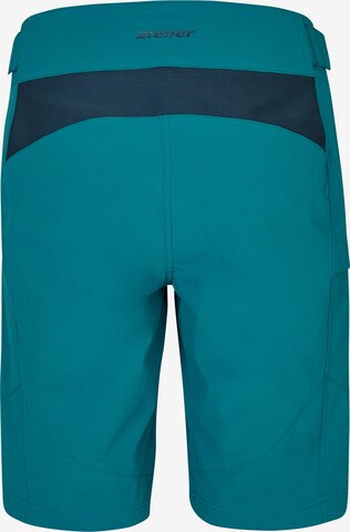 ZIENER Regular Workout Pants 'NASITA' in Green