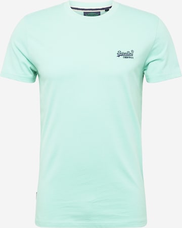 Superdry Shirt 'Vintage' in Groen: voorkant