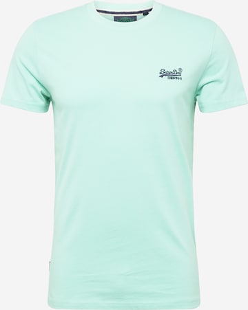 Superdry Tapered Shirt in Groen: voorkant