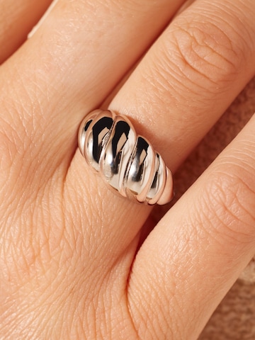 Bague 'Statement' Lucardi en argent : devant