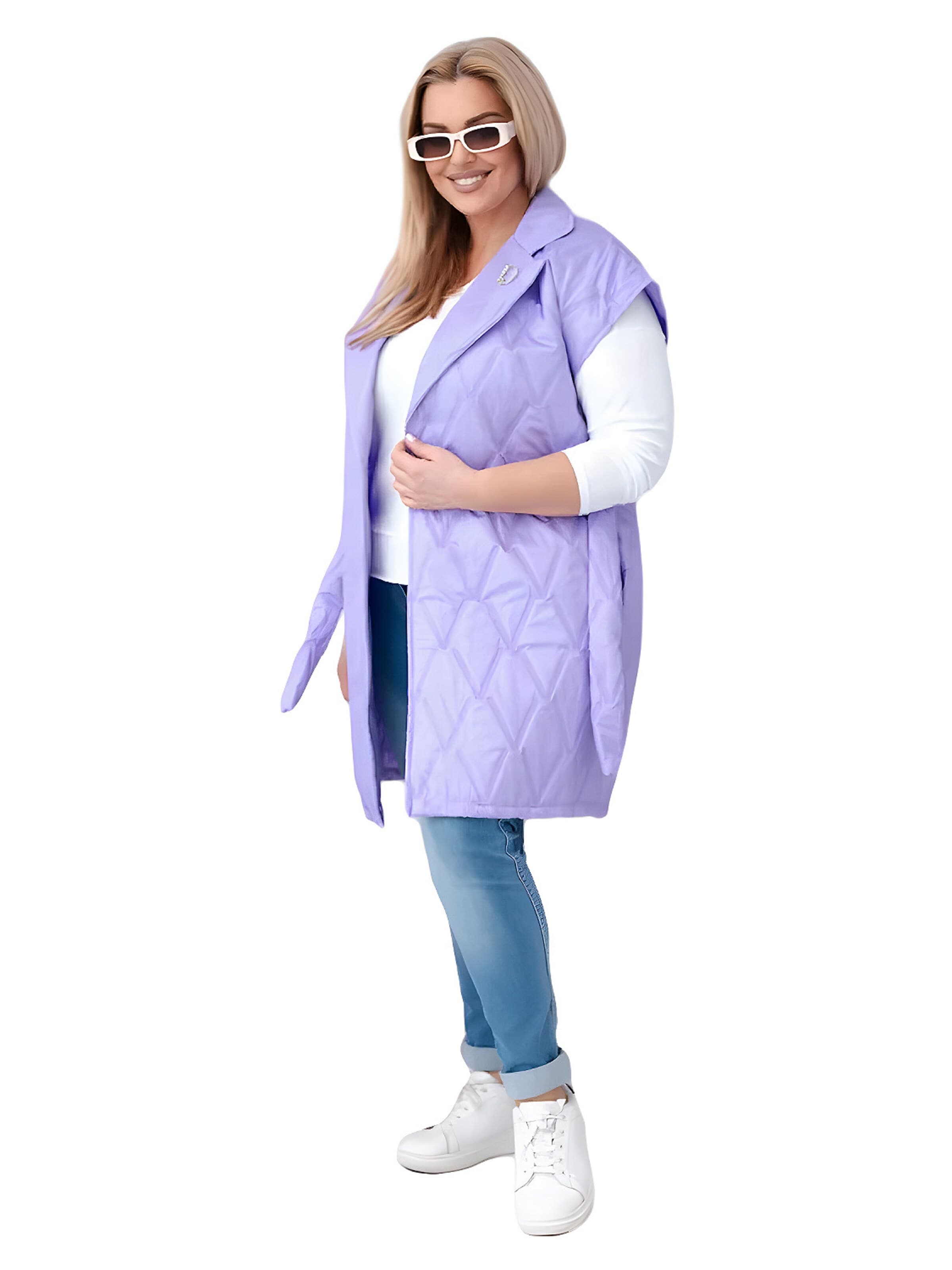 Lumera Bodywarmer 'Sussurro' in Lila: voorkant