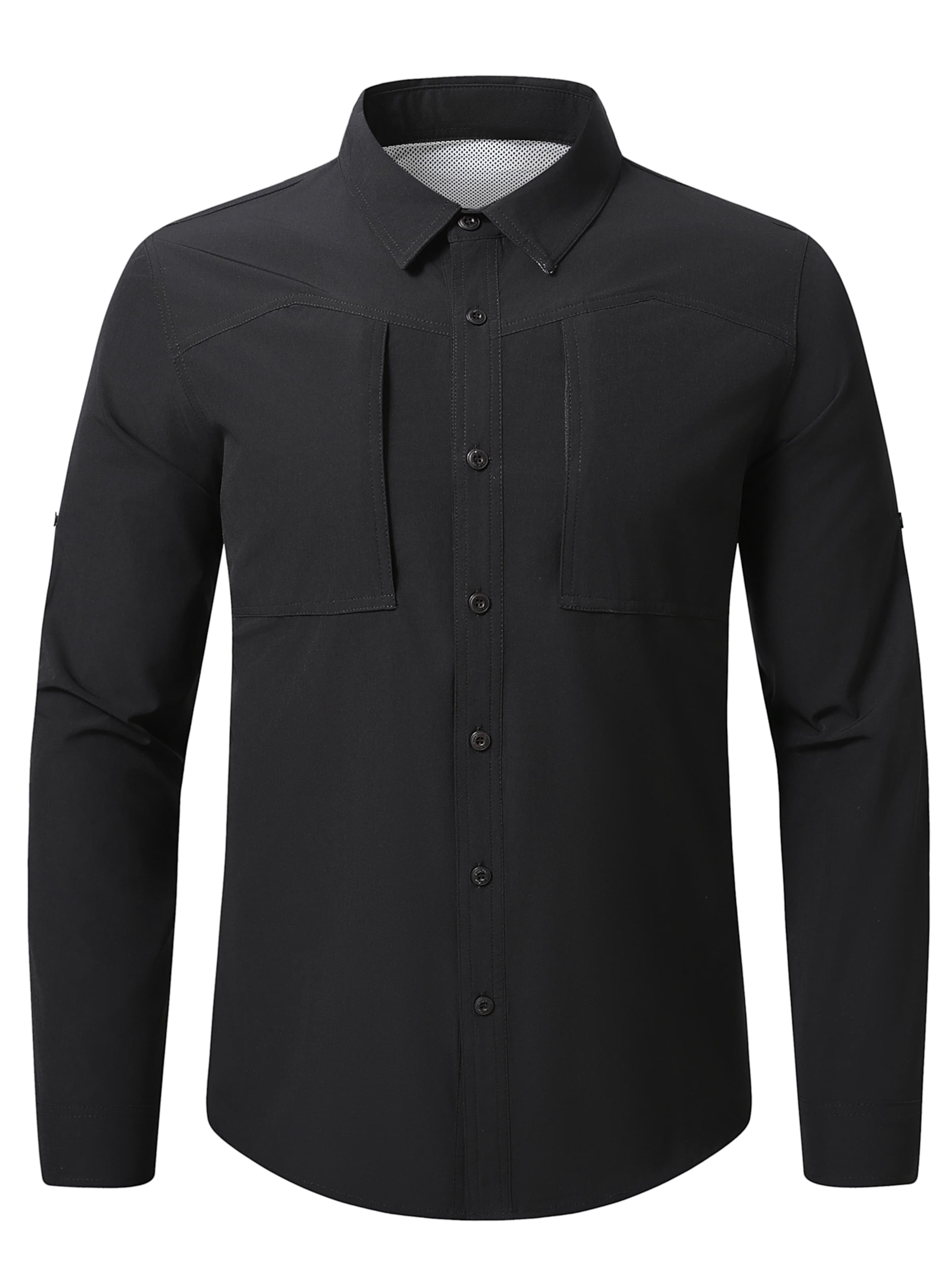 YOUTHUP Button Up Shirt 'Weitenwende' in XS in Black, Item view