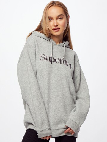 Sweat-shirt Superdry en gris : devant