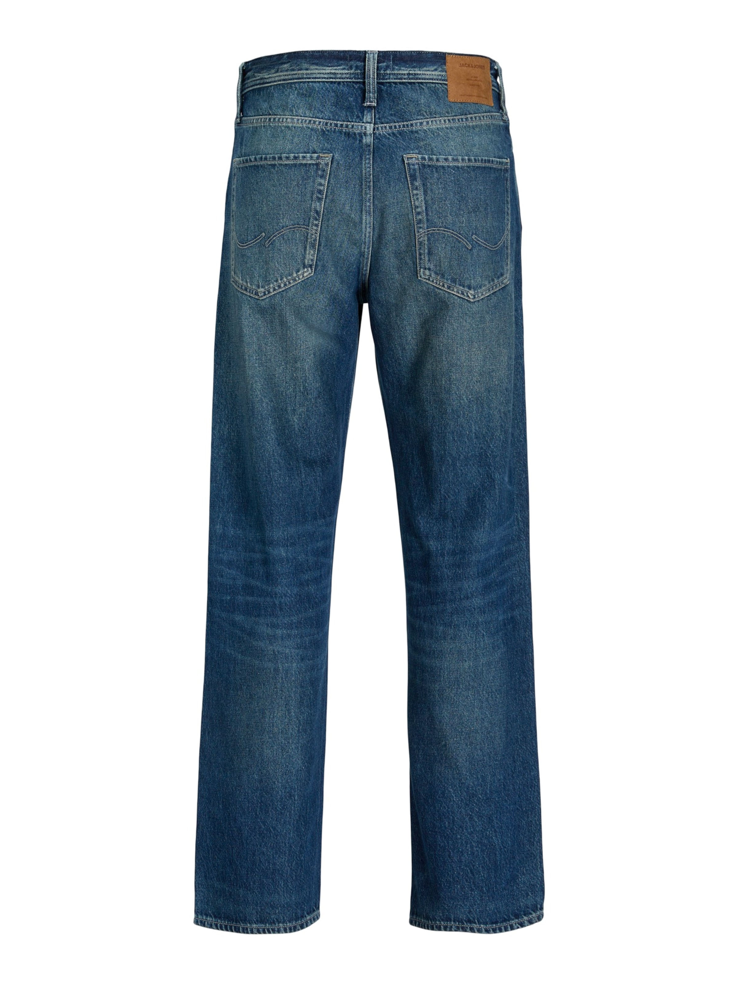 JACK & JONES Loosefit Jeans 'JJIEDDIE JJORIGINAL AM 769' in Blauw