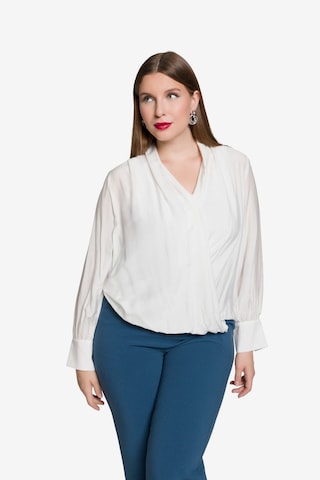 Ulla Popken Blouse in Wit: voorkant