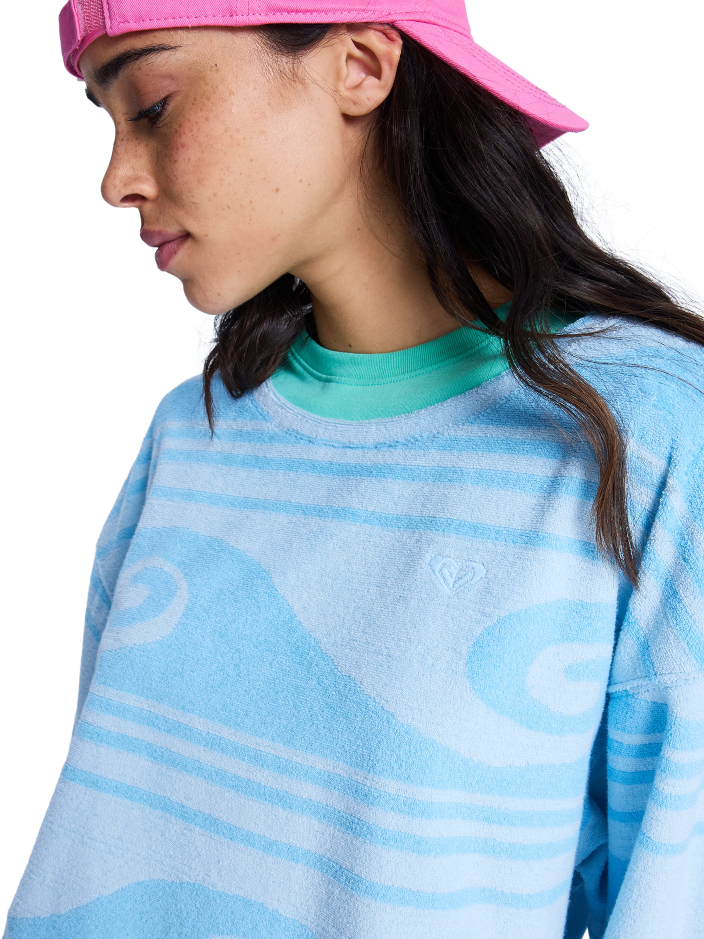 ROXY Sweatshirt 'Make It Sunny' in Blue