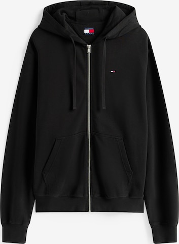 Veste de survêtement Tommy Jeans en noir : devant
