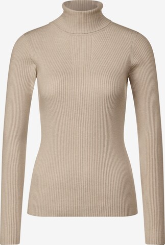 STREET ONE Sweater in Beige: front