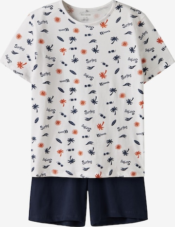 TWO SOON Pajamas in Blue: front