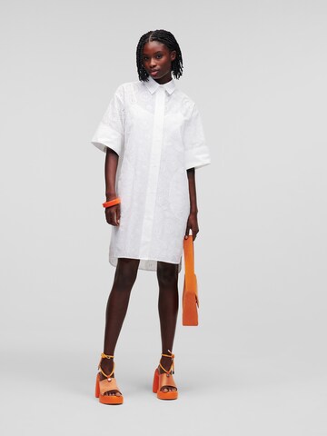 Robe-chemise Karl Lagerfeld en blanc