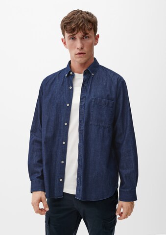 s.Oliver Regular fit Button Up Shirt in Blue: front