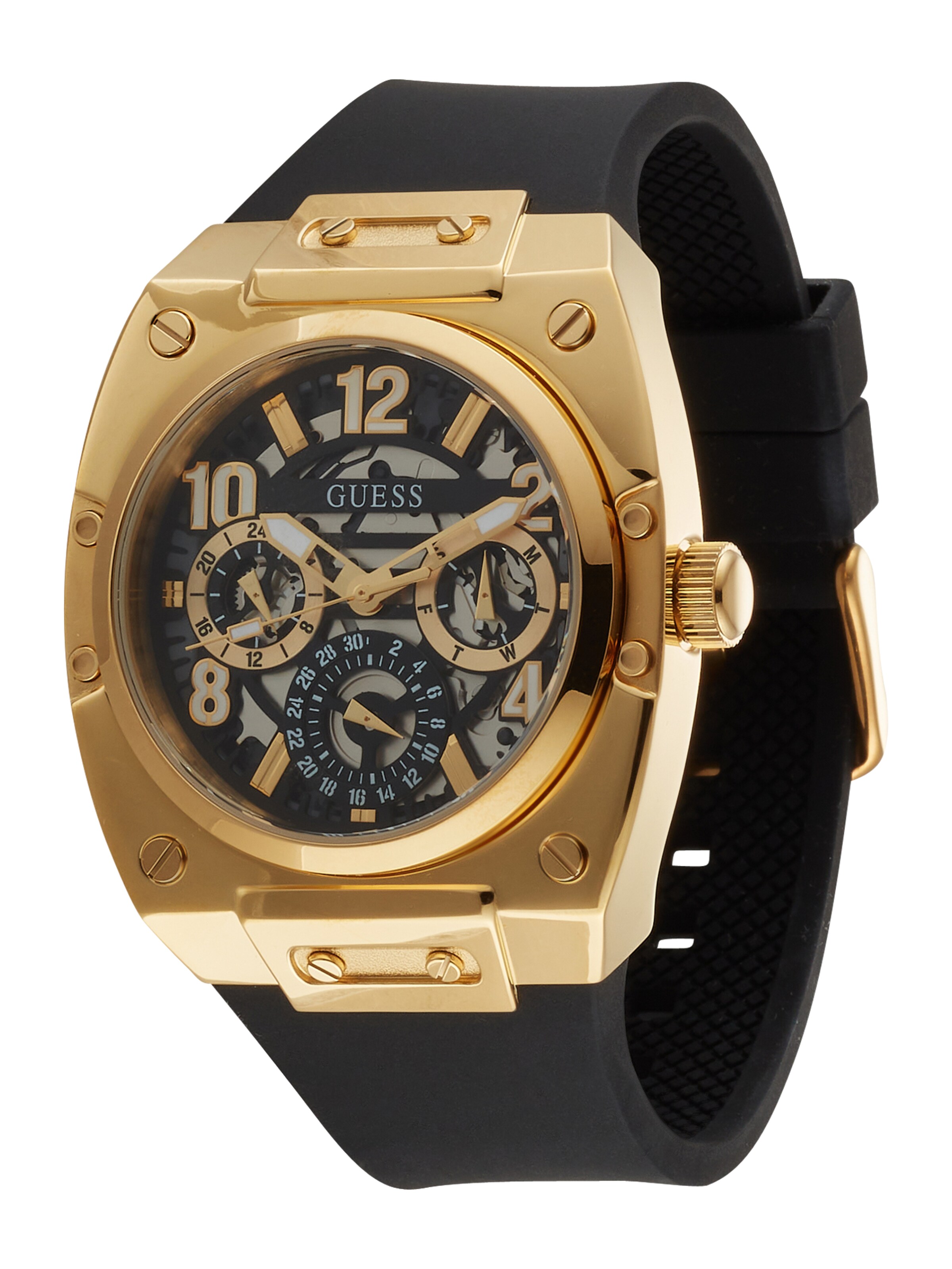 GUESS Uhr in Gold: Vorderseite