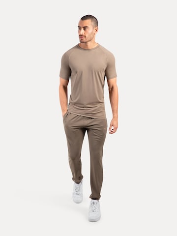 Smilodox T-Shirt Delian Casual Fit in Beige