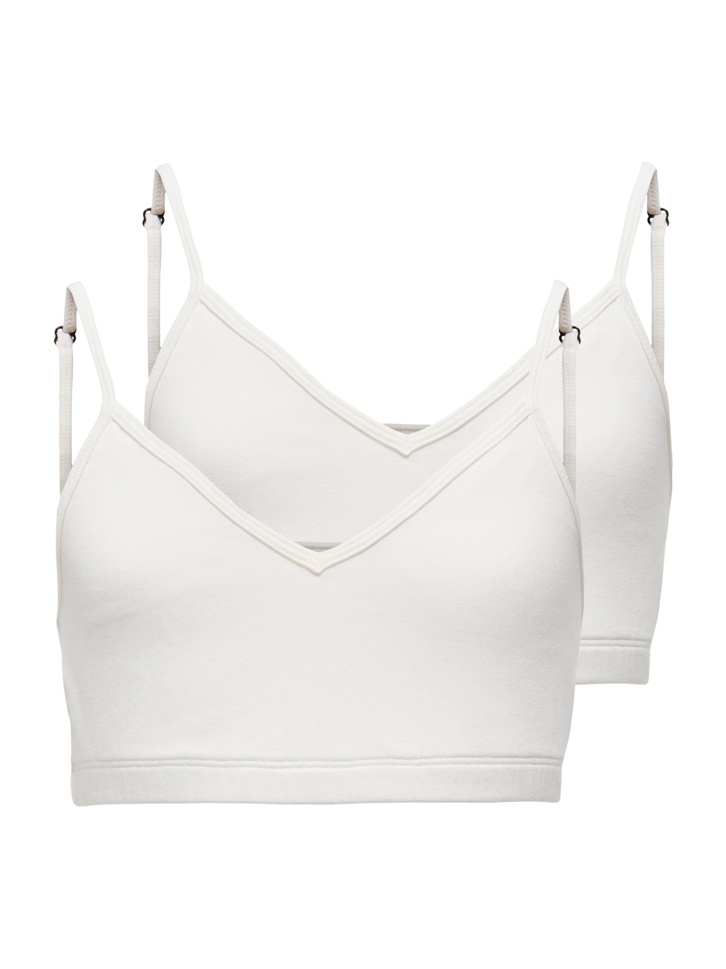 ONLY GIRLS Бюстие Сутиен 'KOGLOLA' в бяло: отпред