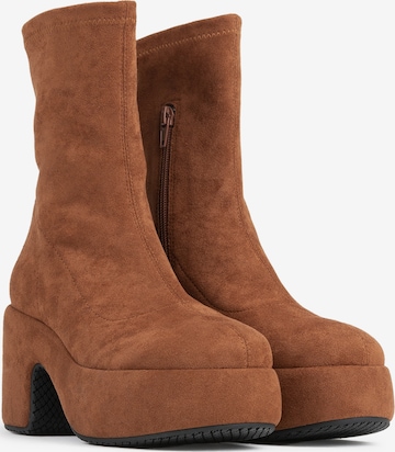 BRONX Ankle Boots 'Madd-Ey' in Orange