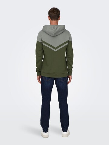 Sweat-shirt 'NEW WAGNER' Only & Sons en gris
