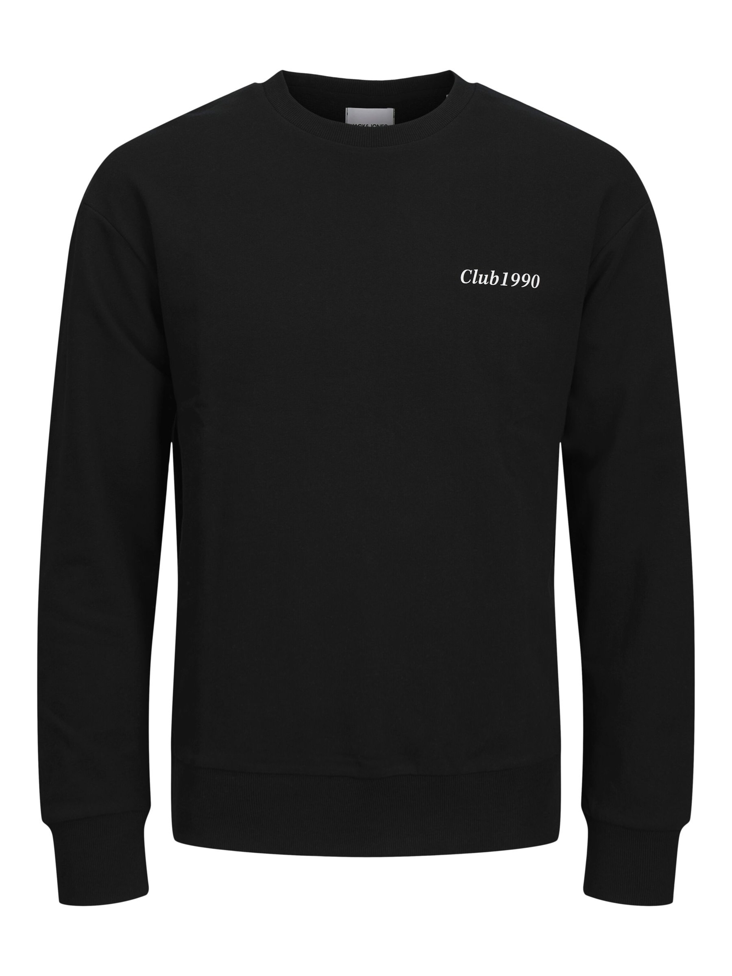Jacks & Jones Sweatshirt 'Herren Sweatshirt' in Black: front