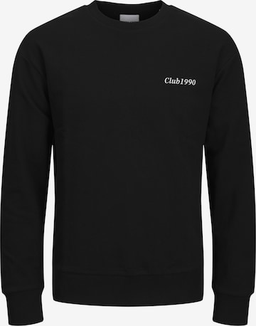Jacks & Jones Sweatshirt 'Herren Sweatshirt' in Black: front