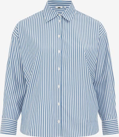 WE Fashion Pusero värissä taivaansininen / valkoinen, Tuotenäkymä