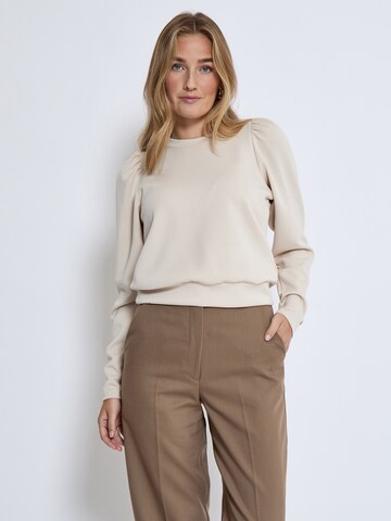 Sweat-shirt 'Dicette' Peppercorn en beige : devant